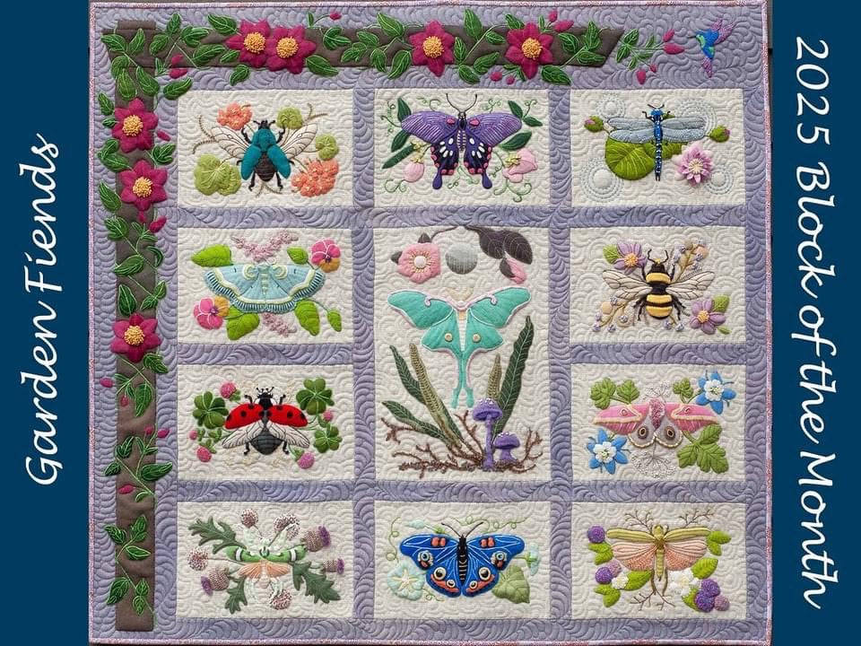 Garden Friends by Lisa Mortell - a BOM coming in 2025!