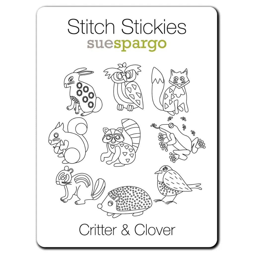 Critter & Clover Stitch Stickies