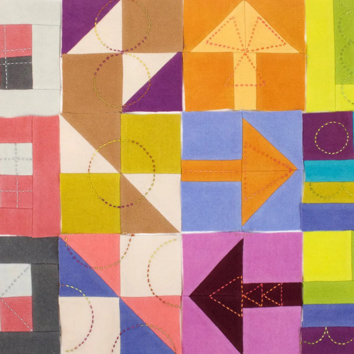 Preorder - MONTH FOUR Block Along - "Bits & Pieces" by Sue Spargo