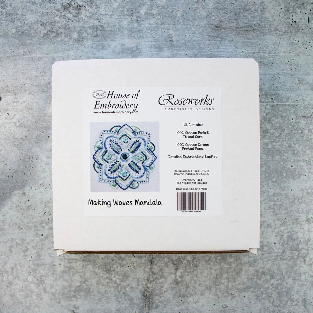 HofE Making Waves Mandala Embroidery Kit