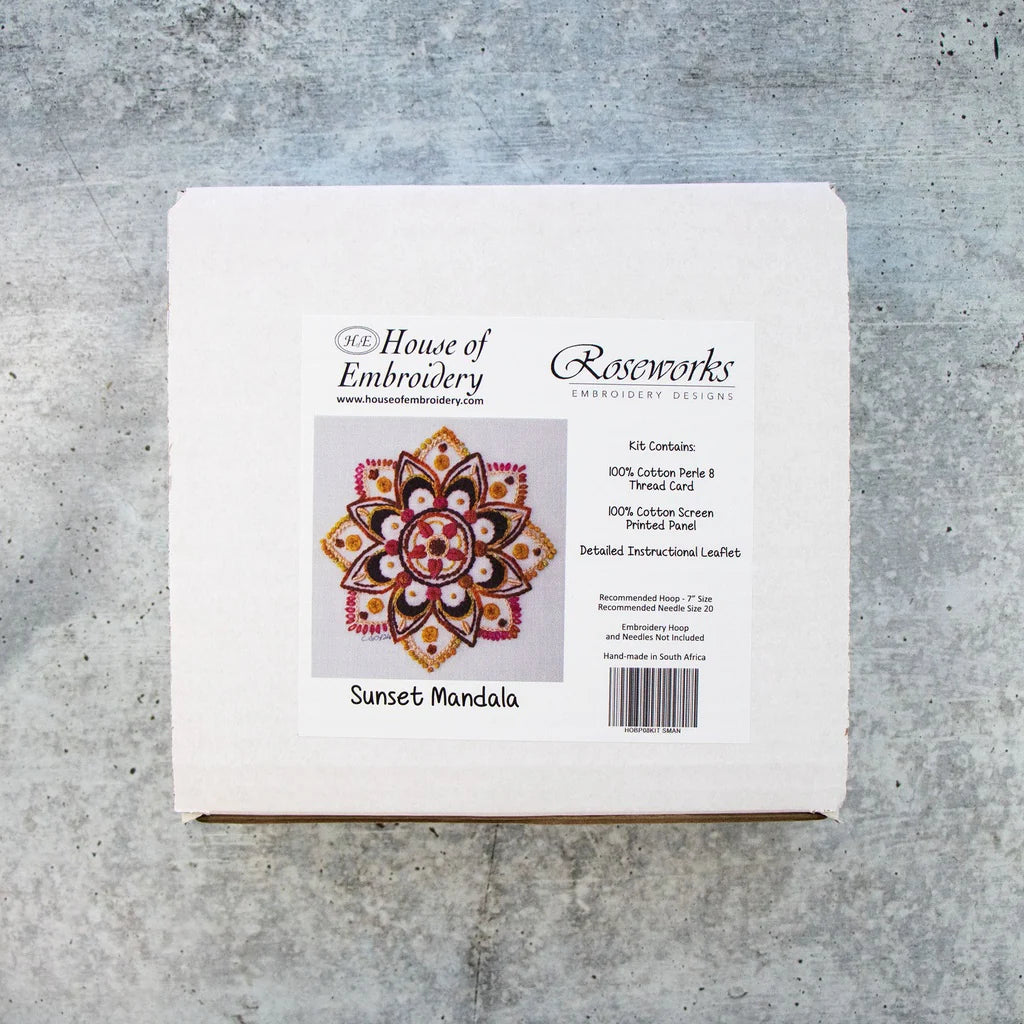 HofE Sunset Mandala Embroidery Kit