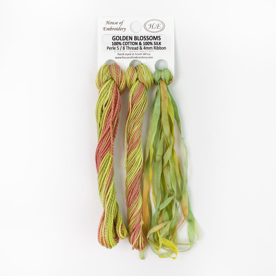Golden Blossoms Thread Pack