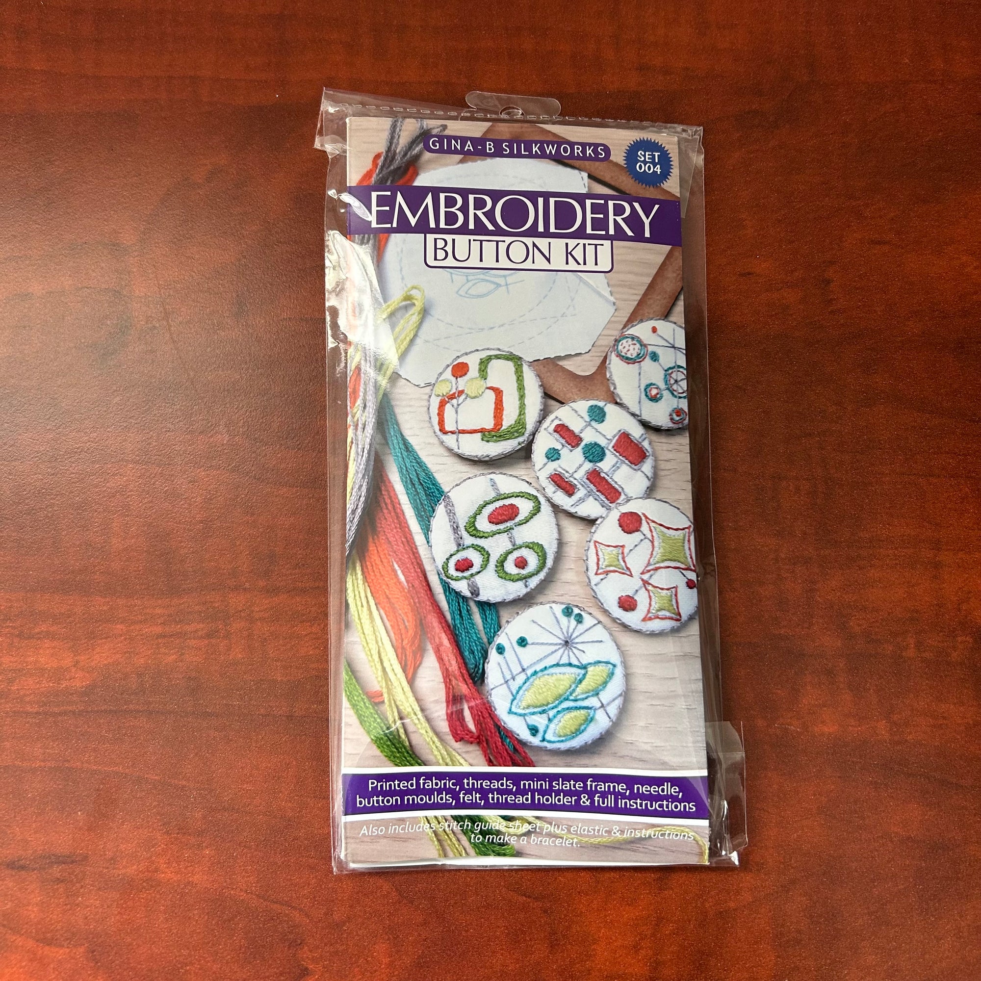 Gina-B Embroidery Button Kit - Mid Century Modern