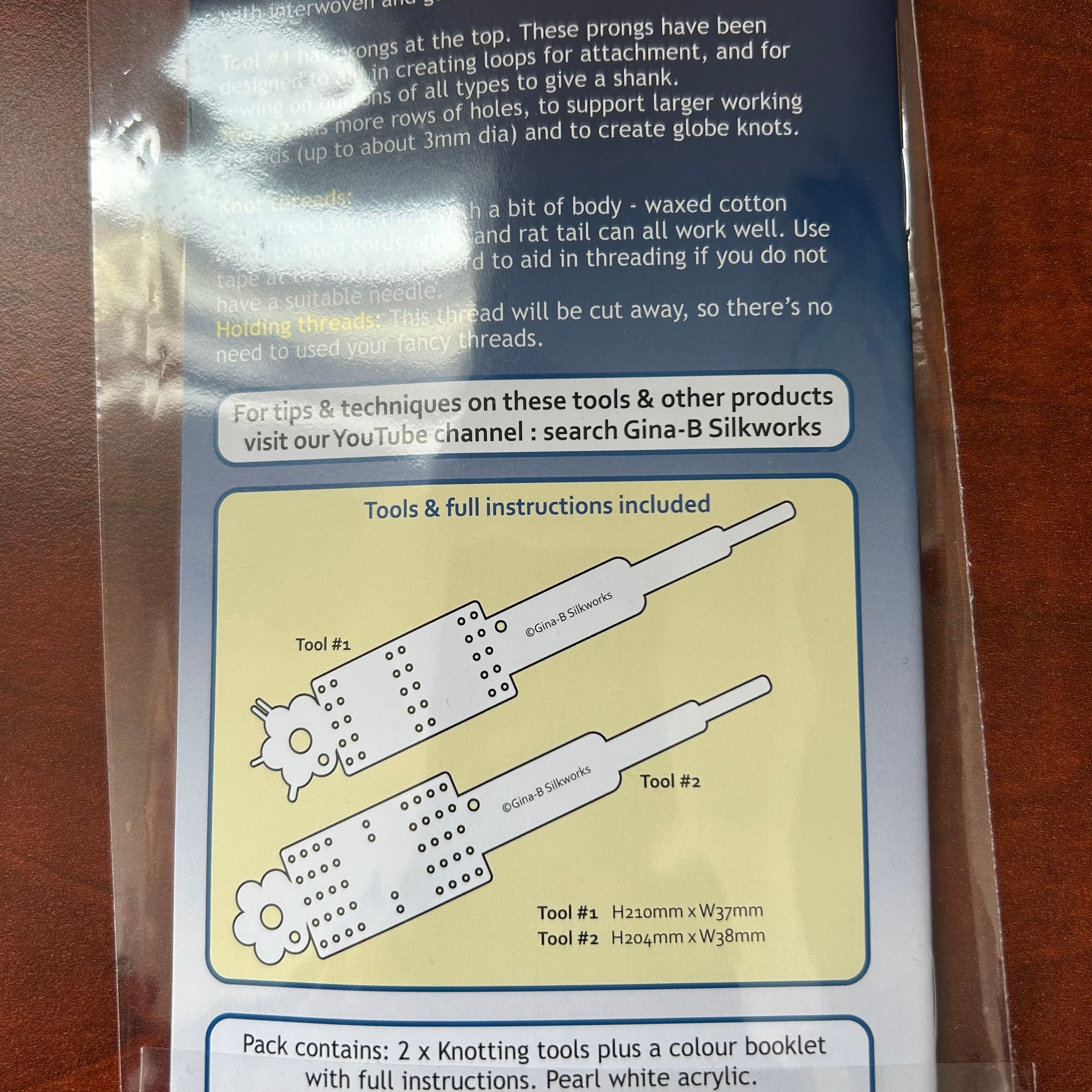 Gina-B Button Knotting Tools