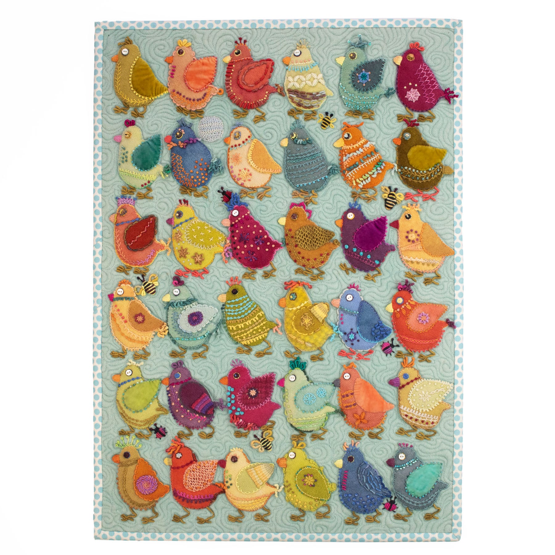 Chick Play Sampler Quilt Kit by Sue Spargo