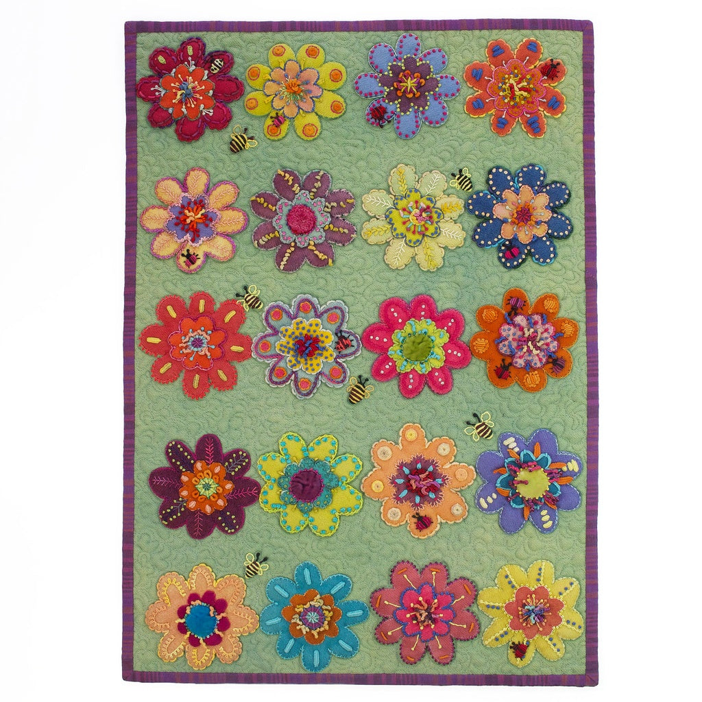 Flower Play Sampler Quilt Kit by Sue Spargo