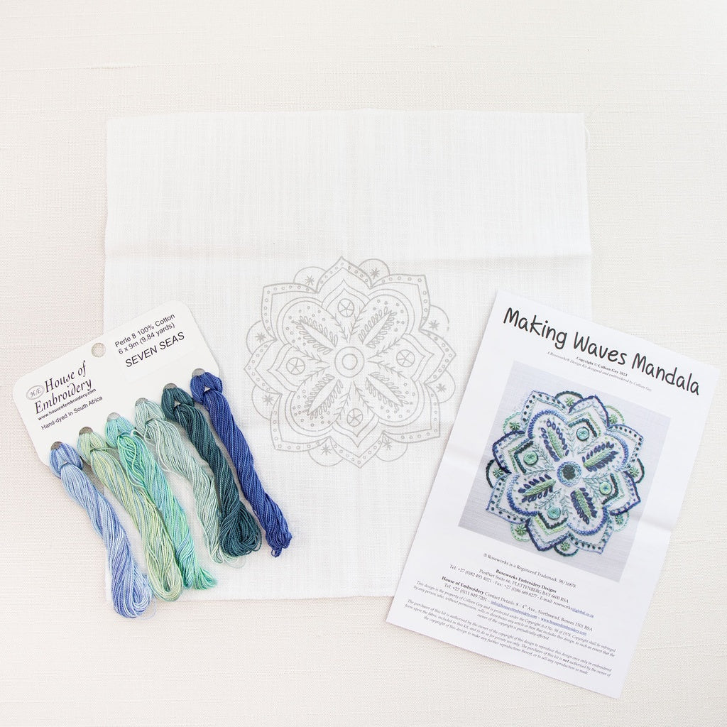 HofE Making Waves Mandala Embroidery Kit