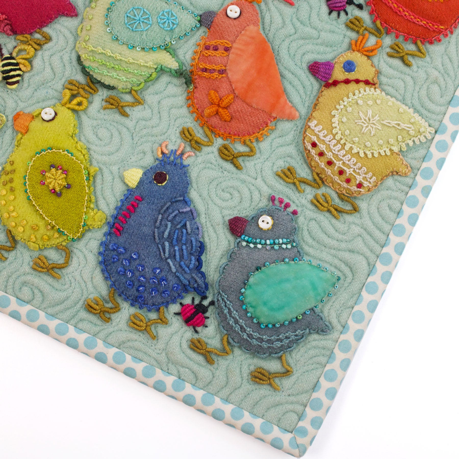 Chick Play Sampler Quilt Kit by Sue Spargo