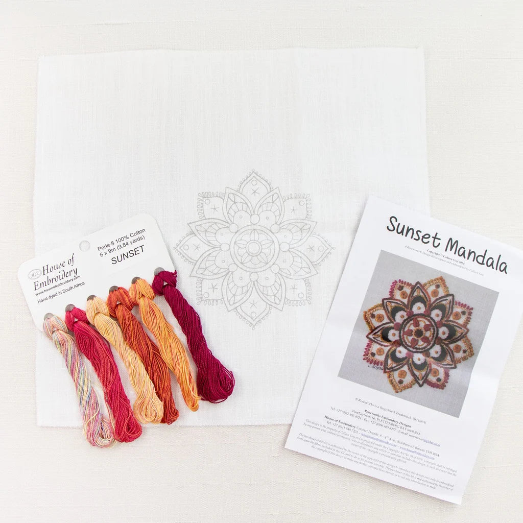 HofE Sunset Mandala Embroidery Kit