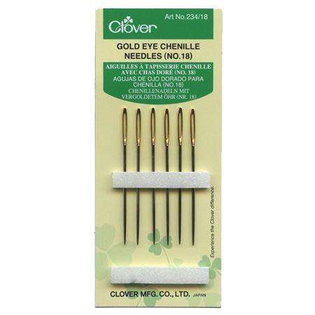 Clover Gold Eye Chenille Needle #18