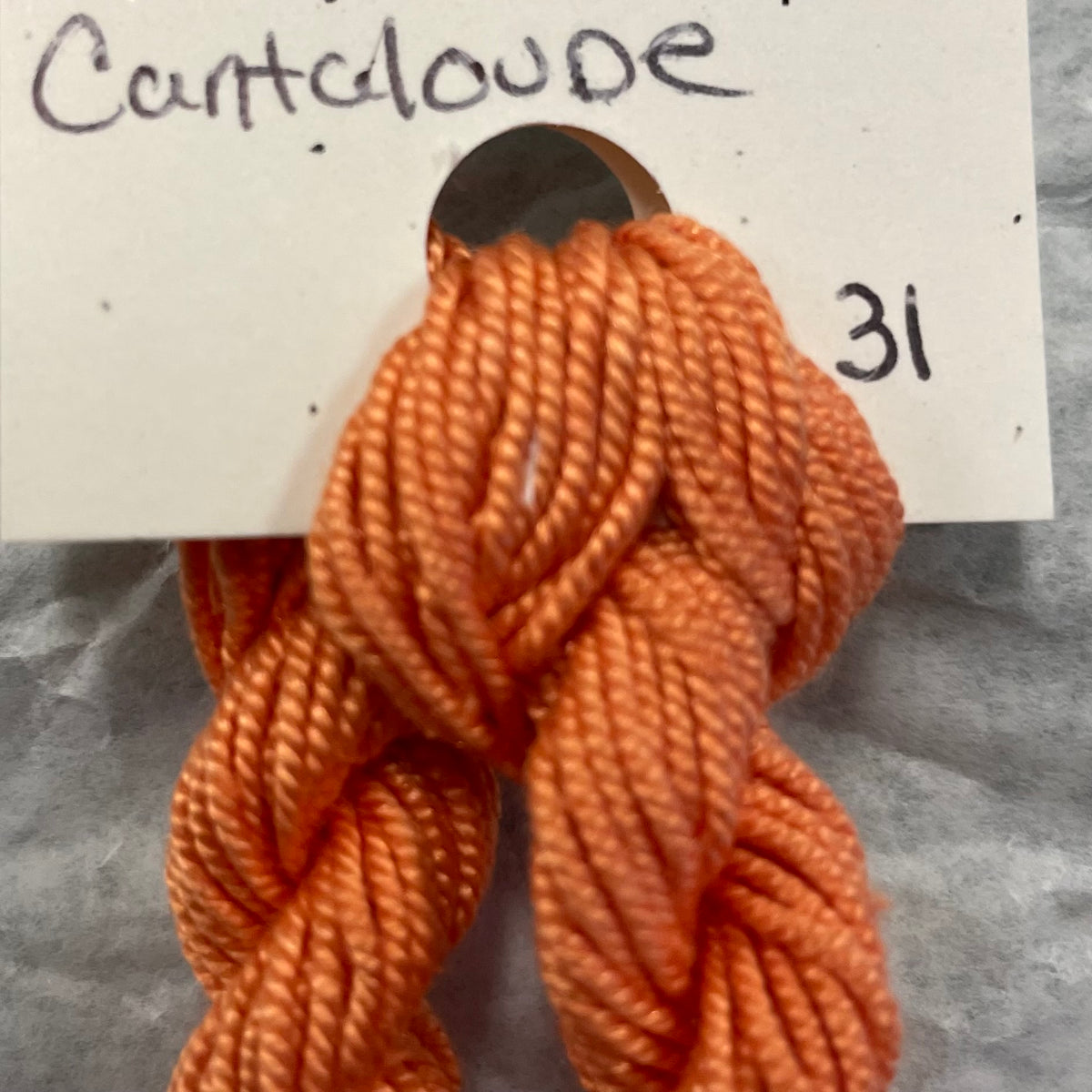 31 Cantaloupe - Shinju Silk Thread Solid