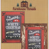 White Christmas Wool Kit - Pattern by Farmhouse Threads