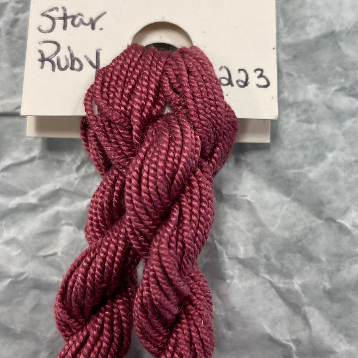 223 Star Ruby - Shinju Silk Thread Solid