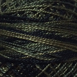 O540 Black Olives - Variegated #12 Perle Cotton