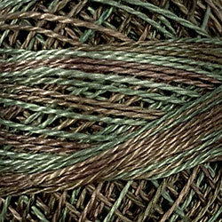 O565 Icy Leaves- Variegated #12 Perle Cotton