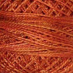 P6 Rusted Orange - Variegated #12 Perle Cotton