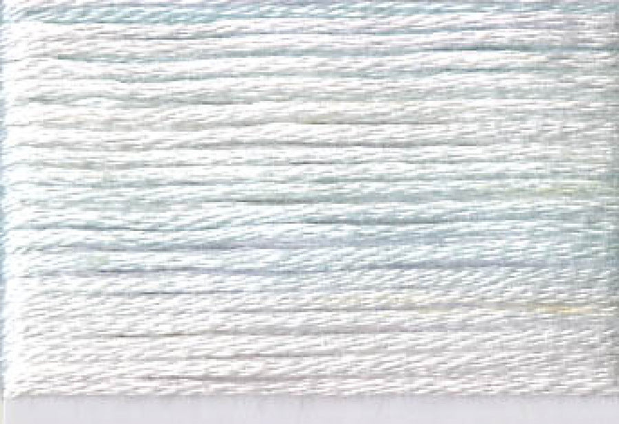 8003 White Pale Blue Variegated Floss