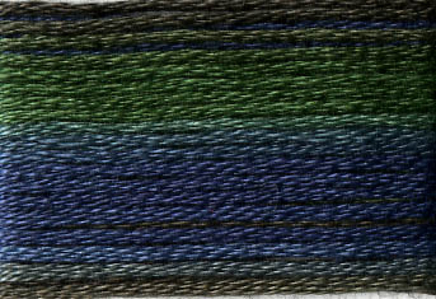 8025 Dark Greens Blues Variegated Floss