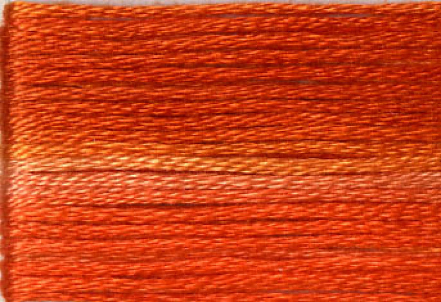 8047 Dark Orange Variegated Floss