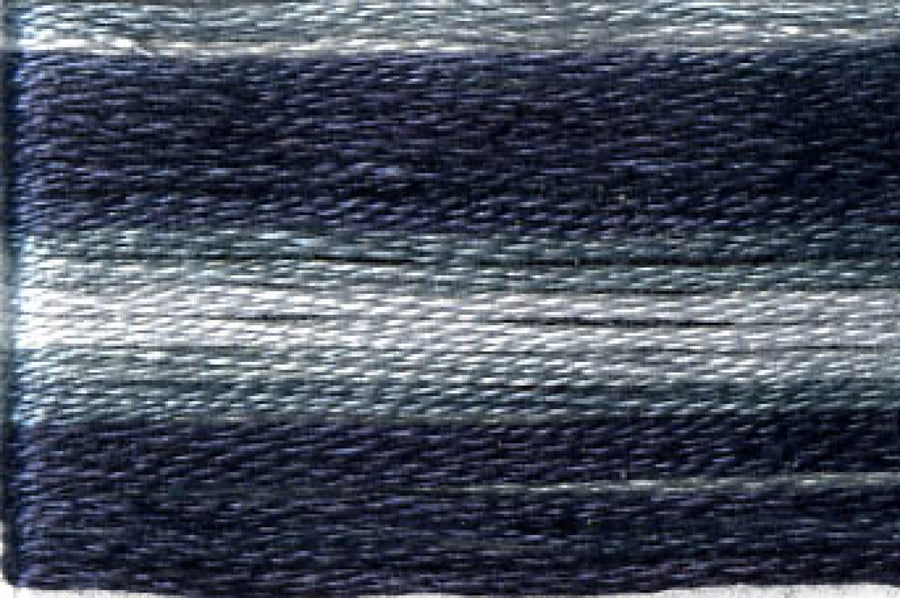 8070 Black Grey Variegated Floss