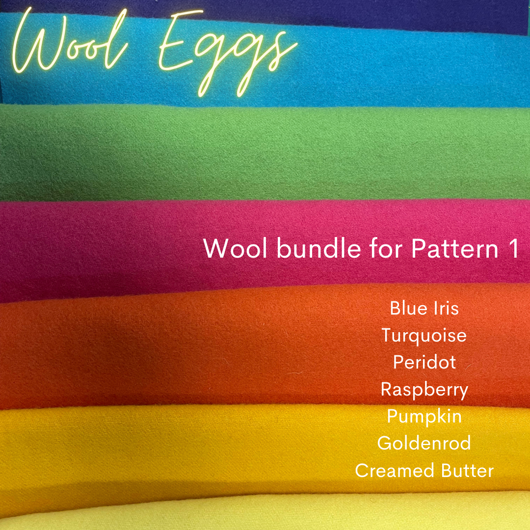 Wool Bundle for Wool Eggs Pattern #1 by Sue Wojciechowski